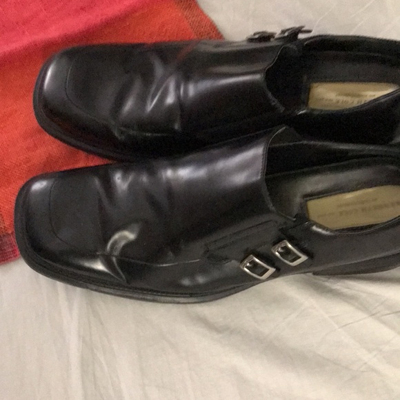 Kenneth Cole New York Monk Strap Slip On Loafer, Black, Size 16M EUC - Picture 3 of 7